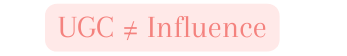 UGC Influence